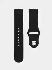 Черный силиконовый ремешок для Xiaomi Amazfit Bip / Huawei / Samsung