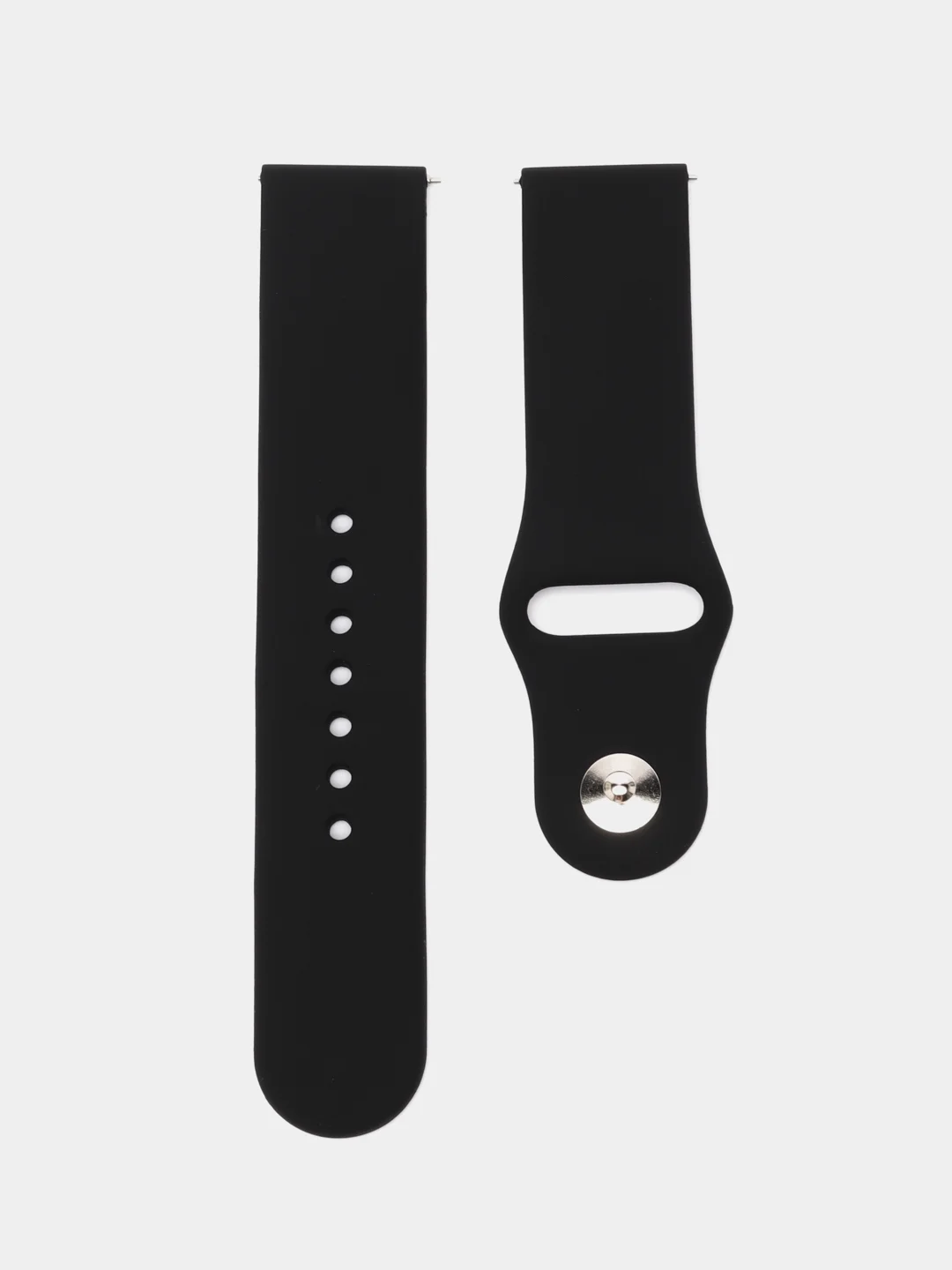 Черный силиконовый ремешок для Xiaomi Amazfit Bip / Huawei / Samsung