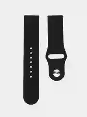 Черный силиконовый ремешок для Xiaomi Amazfit Bip / Huawei / Samsung