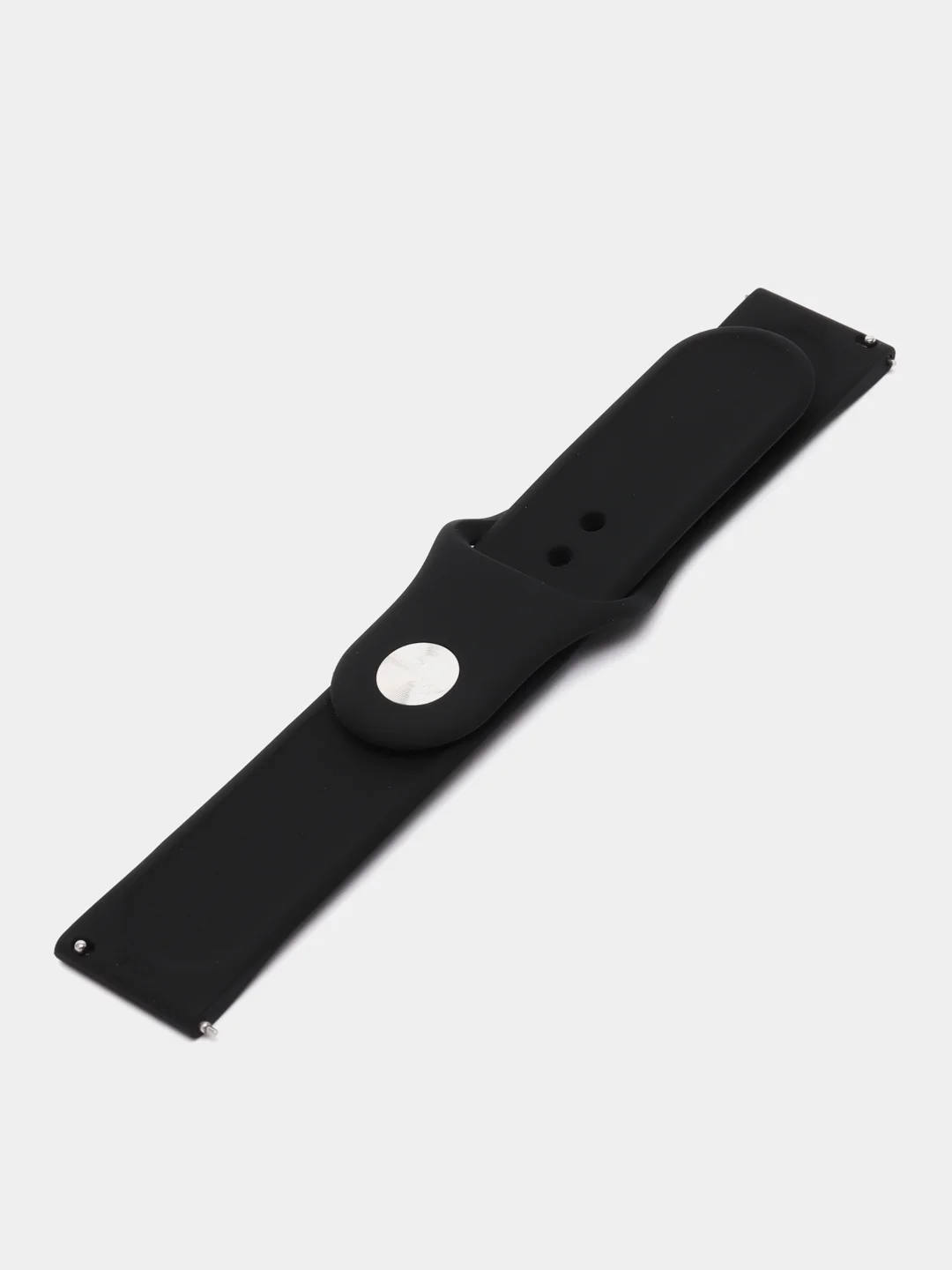 Черный силиконовый ремешок для Xiaomi Amazfit Bip / Huawei / Samsung