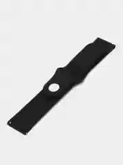 Черный силиконовый ремешок для Xiaomi Amazfit Bip / Huawei / Samsung