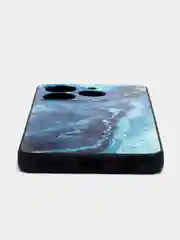 Тёмно-бирюзовый силиконовый чехол для Tecno Spark 10 Pro (Техно Спарк 10 Про), с принтом, с рисунком