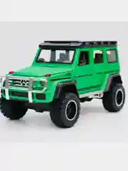Зеленый металлическая машинка Mercedes-Benz Гелендваген с имитацией дыма, выхлопа