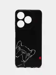 Песочный хаки силиконовый чехол для Tecno Spark 10 / 10C, с принтом, с рисунком, Техно Спарк 10 / 10С