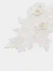 Белый кружевная аппликация, пришивные