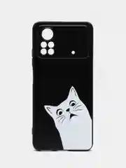 Бронзовый силиконовый чехол для POCO X4 Pro 5G, с принтом, с рисунком (Поко Х4 Про 5г)