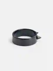 Серебряный кольцо стальное, 6мм