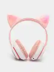 Конфетный беспроводные Bluetooth наушники с кошачьими светящимися ушками