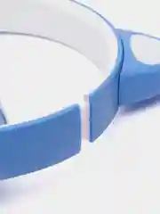Небесно-голубой беспроводные Bluetooth наушники с кошачьими светящимися ушками