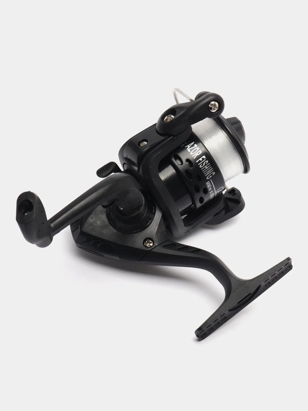 AZOR FISHING катушка SY 200, передний фрикцион, металл, пластик, с леской, 0.25 мм