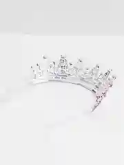 Фиолетовый диадема, корона со стразами