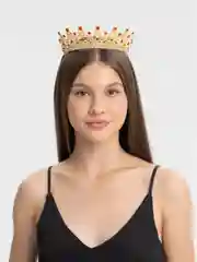 Алый диадема, корона со стразами