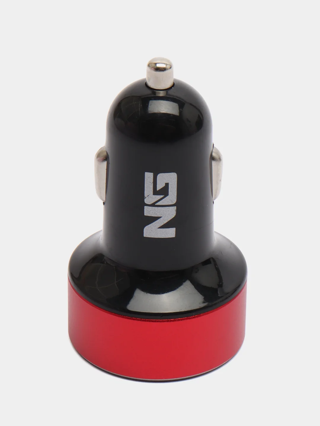 NG зарядное устройство в авто с дисплеем, 2 x USB, 2.4A, блистер, пластик