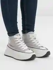 Бежевый меланж кеды женские