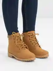 Горчичный ботинки женские
