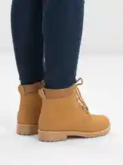 Горчичный ботинки женские