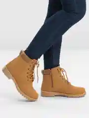 Горчичный ботинки женские
