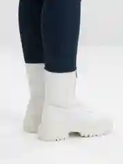 Белый ботинки женские, утепленные