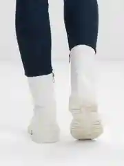 Белый ботинки женские, утепленные