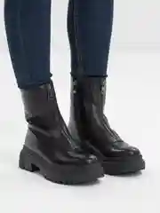 Черный ботинки женские, утепленные