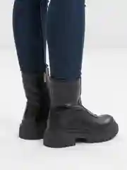 Черный ботинки женские, утепленные