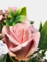 Вишнёвый букет роз из мыла