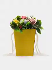 Вишнёвый букет роз из мыла