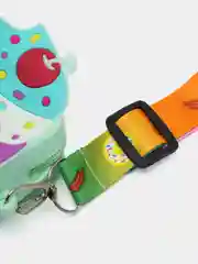 Мятный сумочка-кошелек детская "Мороженое pop-it", для девочки, на молнии, с ремешком через плечо