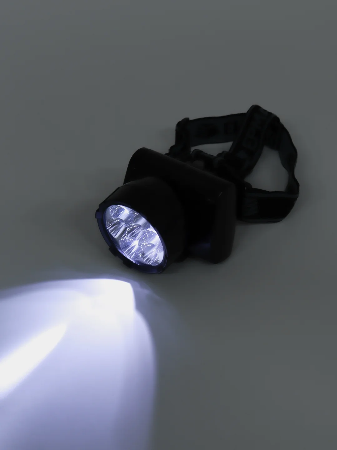 ЕРМАК фонарь налобный, аккумуляторный, LED, шнур, 220 В, 8,8 х 7 х 7,6 см