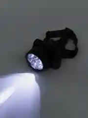 ЕРМАК фонарь налобный, аккумуляторный, LED, шнур, 220 В, 8,8 х 7 х 7,6 см