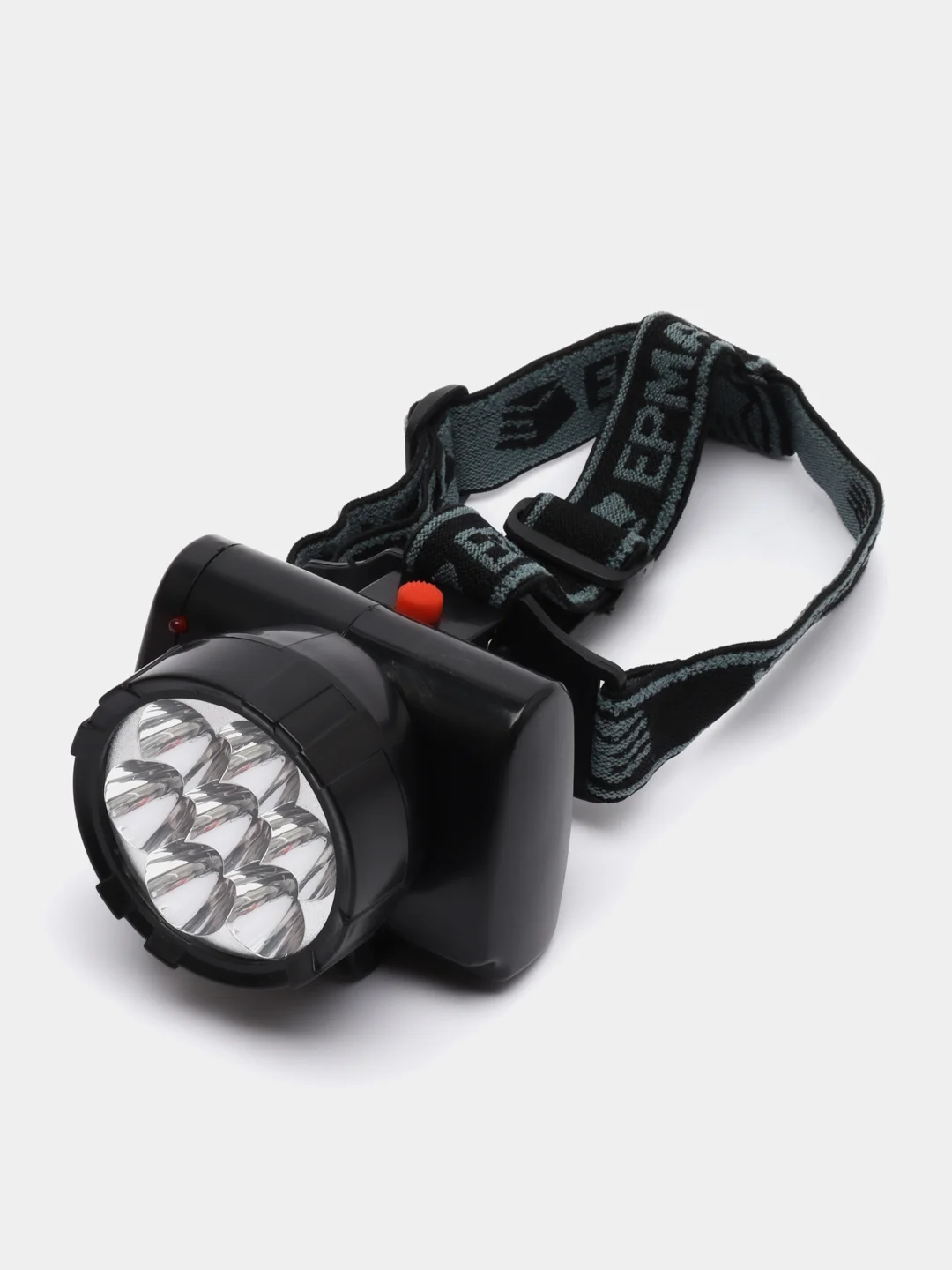 ЕРМАК фонарь налобный, аккумуляторный, LED, шнур, 220 В, 8,8 х 7 х 7,6 см