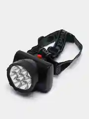 ЕРМАК фонарь налобный, аккумуляторный, LED, шнур, 220 В, 8,8 х 7 х 7,6 см