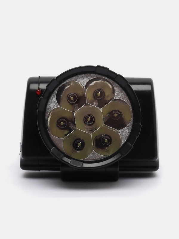 ЕРМАК фонарь налобный, аккумуляторный, LED, шнур, 220 В, 8,8 х 7 х 7,6 см