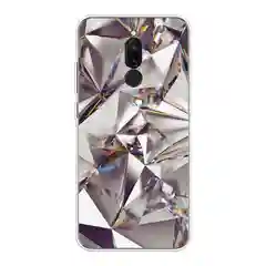 Серый металлик силиконовый чехол на Xiaomi Redmi 8 / Сяоми Редми 8 прозрачный, с рисунком, защита камеры