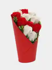 Алый букет из вспененного мыла , подарок на Новый год маме,сестре,коллеге ,подарочный набор