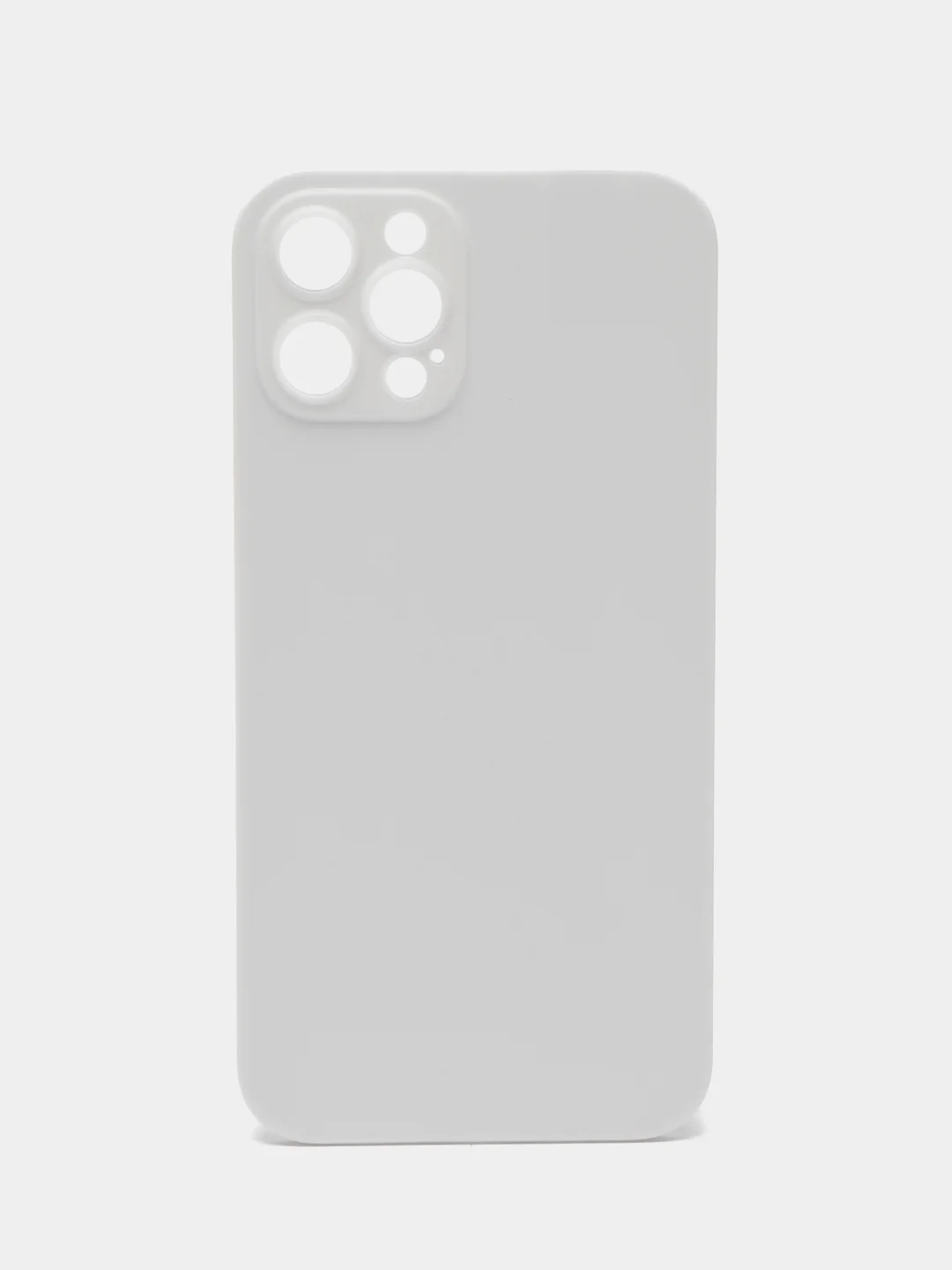 Белый чехол на Apple iPhone 12 Pro, 12 Pro Max (Айфон 12 Про Макс) 360 градусов с защитой экрана