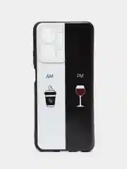 Бирюзовый чехол для HONOR X7a / X7a Plus, с принтом, с рисунком (Хонор Икс Х7А Плюс)