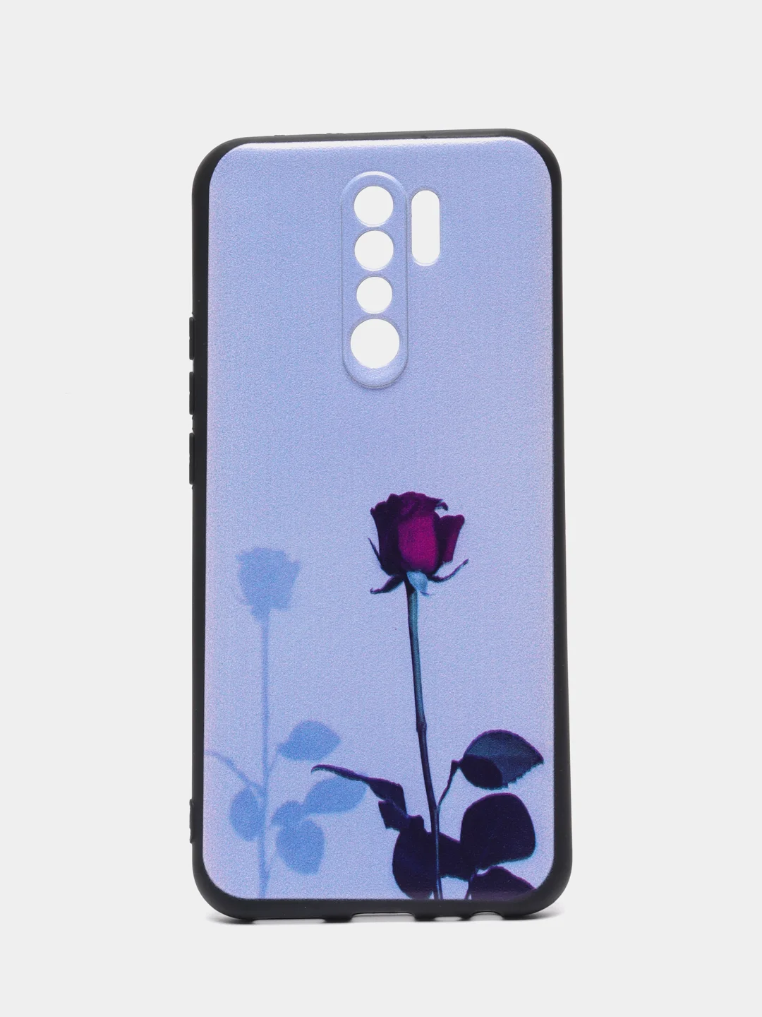 Серебряный силиконовый чехол для Xiaomi Redmi 9, с принтом, с рисунком (Сяоми Редми 9)