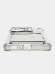 Хром силиконовый чехол для Xiaomi 13 Pro (Сяоми 13 Про), с карманом для карт, прозрачный