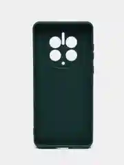 Зеленый чехол для Huawei Mate 50 Pro (Хуавей Мате 50 Про), прозрачный, силиконовый