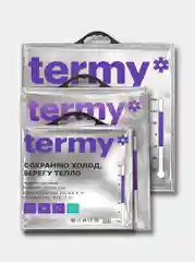 Серебряный термопакет трехслойный Termy, для холода и тепла, серия Standart: 6 л, 18 л, 33 л