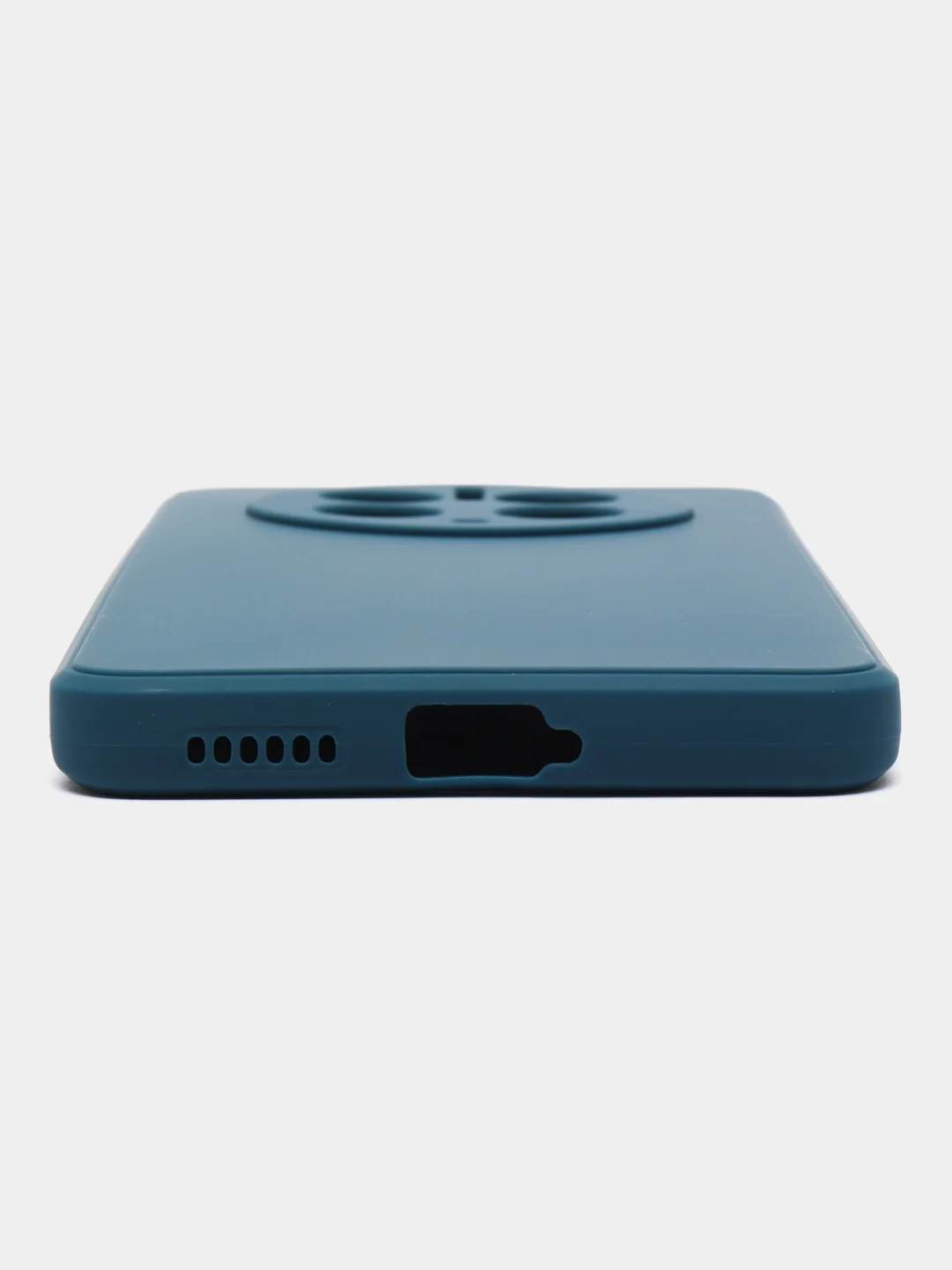 Синий чехол для Huawei Mate 50 Pro (Хуавей Мате 50 Про), прозрачный, силиконовый