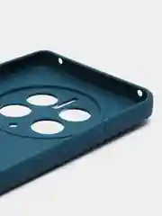 Синий чехол для Huawei Mate 50 Pro (Хуавей Мате 50 Про), прозрачный, силиконовый
