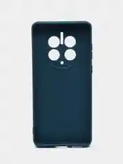 Синий чехол для Huawei Mate 50 Pro (Хуавей Мате 50 Про), прозрачный, силиконовый