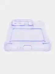 Лавандовый силиконовый чехол для Xiaomi 13 Pro (Сяоми 13 Про), с карманом для карт, прозрачный
