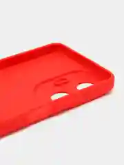 Красный чехол силиконовый Realme C 55 ( Реалми С 55), матовый, с дополнительной защитой камеры