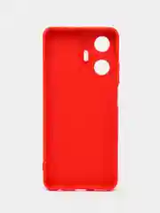 Красный чехол силиконовый Realme C 55 ( Реалми С 55), матовый, с дополнительной защитой камеры