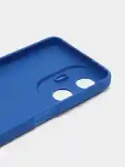 Синий чехол силиконовый Realme C 55 ( Реалми С 55), матовый, с дополнительной защитой камеры