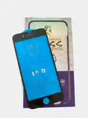 Черный защитное стекло 10D для iPhone 7/8