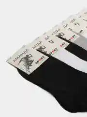Разноцветный носки мужские, черные, белые и серые, короткие, 1, 5 и 10 пар
